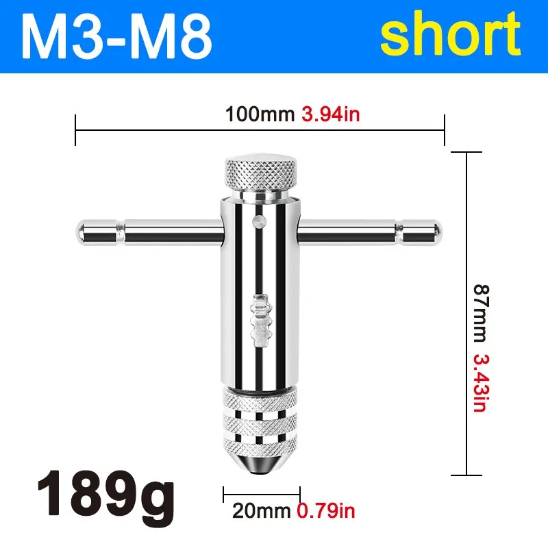 

Регулируемый храповый гаечный ключ M3-M8/M5-M12