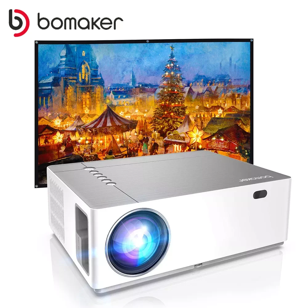 

NEW2023 7000Lumens LED Portable Projector Native 1920*1080 1080P Supported Home HDMI USB Outdoor Movie Proyectors