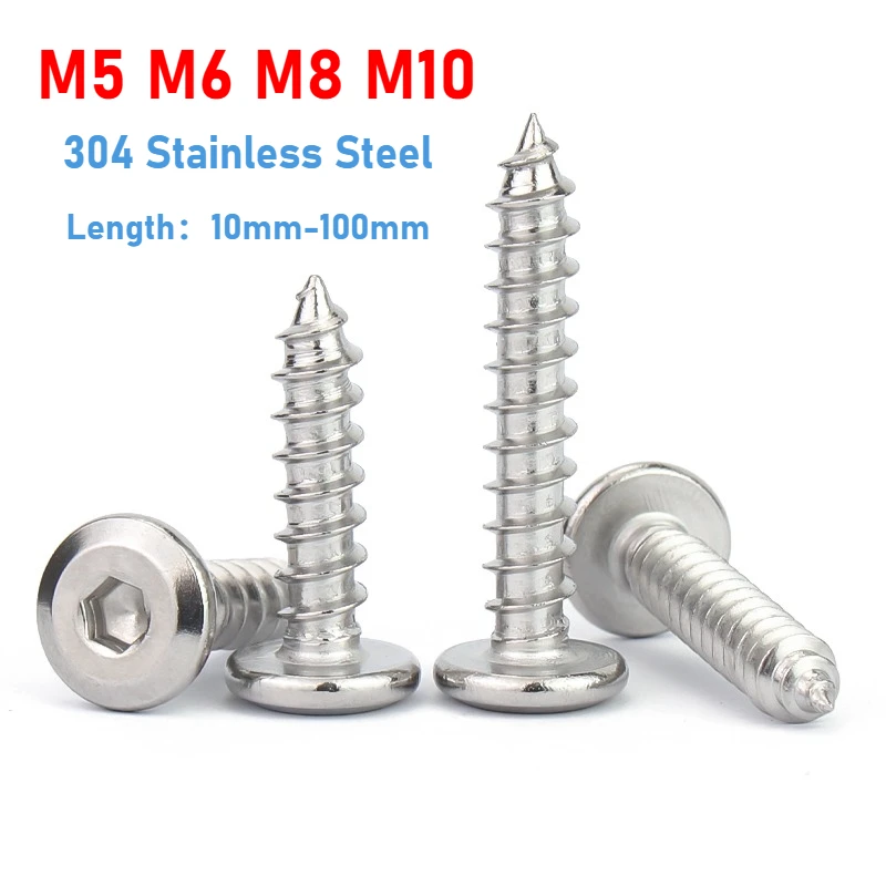 

Саморезы из нержавеющей стали 304 M5 M6 M8 M10 10-100 мм