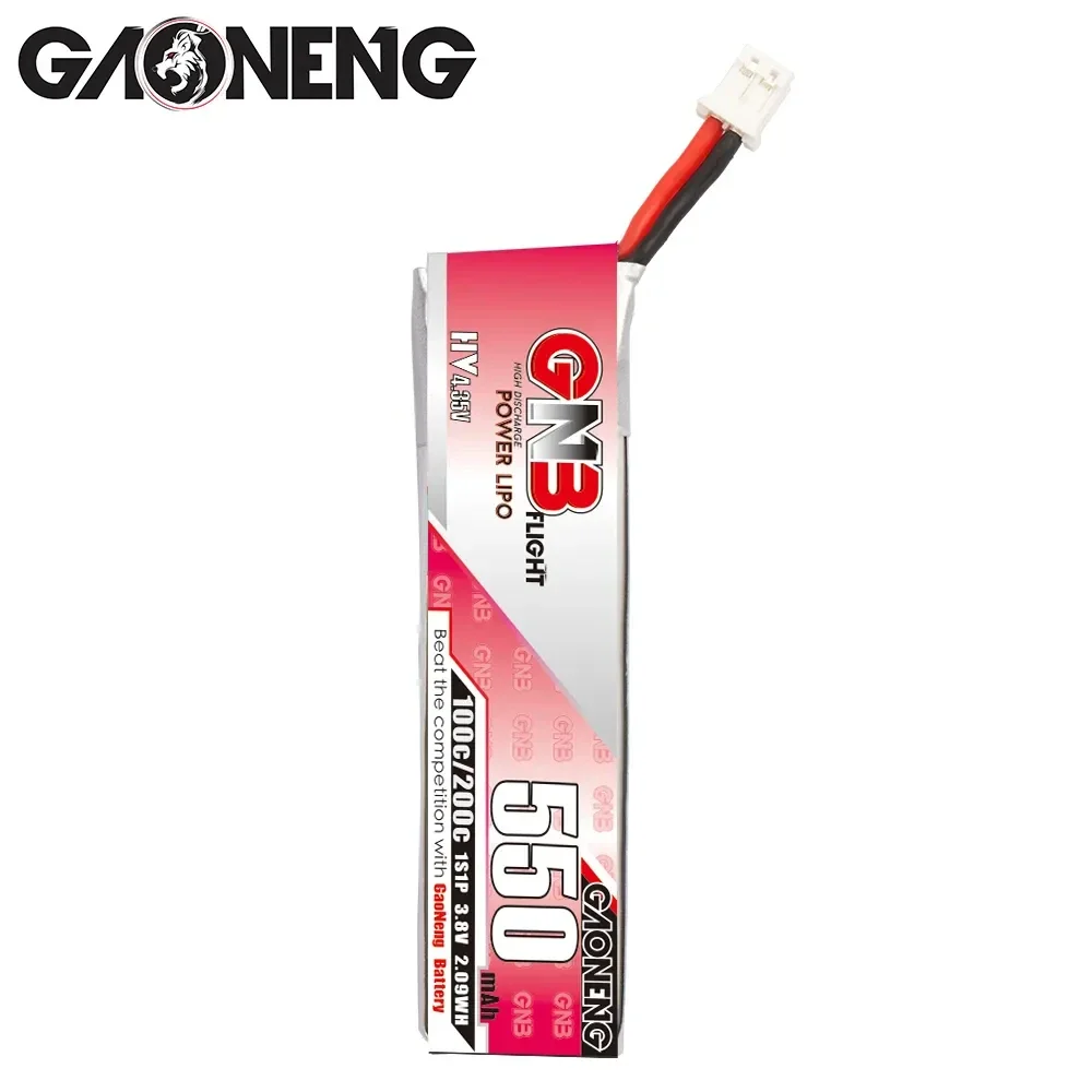 Фото GAONENG GNB 550 мАч 3,8 В 1с 100c PH2.0 для FPV EMAX TinyHawk Беспилотный воздушный транспортный корабль №4