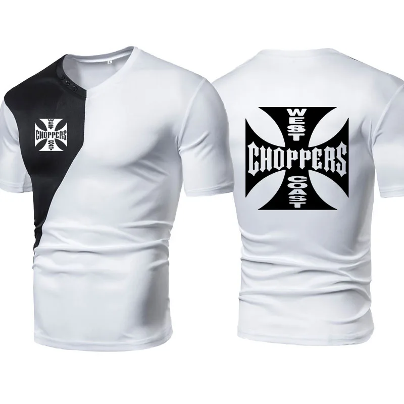 Футболка мужская с коротким рукавом хлопок круглый вырез Повседневная рубашка