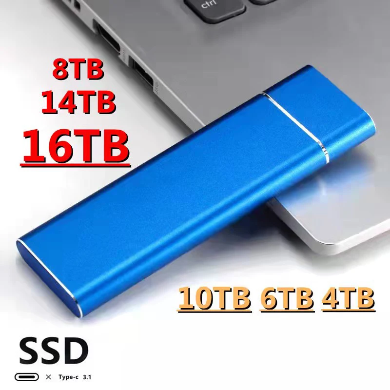 

M.2 SSD Mobile Solid State Drive 16TB 4TB 8TB Storage Device Hard Drive Computer Portable USB 3.1 Mobile Hard Drives Solid State