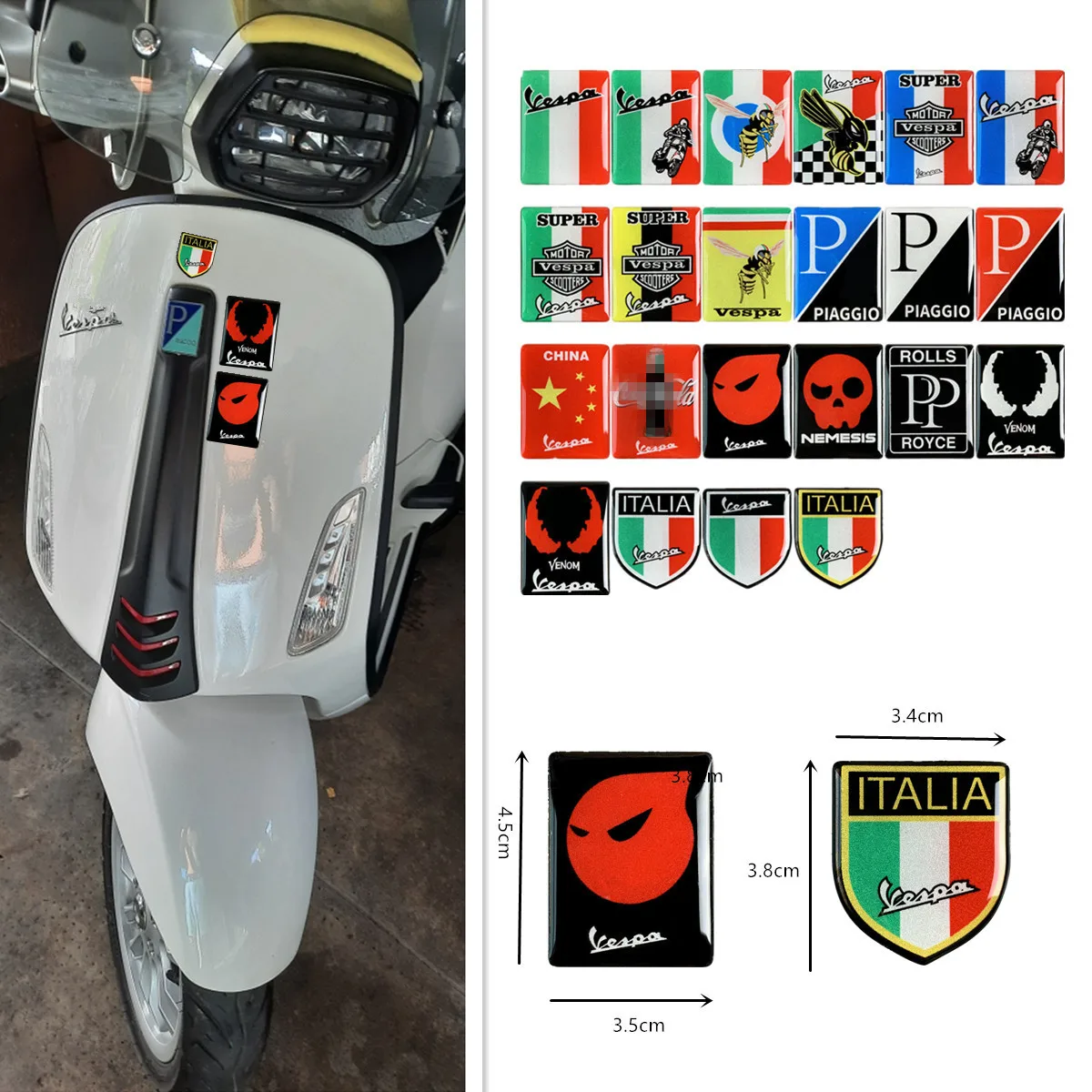

Для Piaggio Sticker Soft наклейка на магните для Vespa Spring Sprint 150 Vespa GTS300 маленький размер Vespa Series Universal