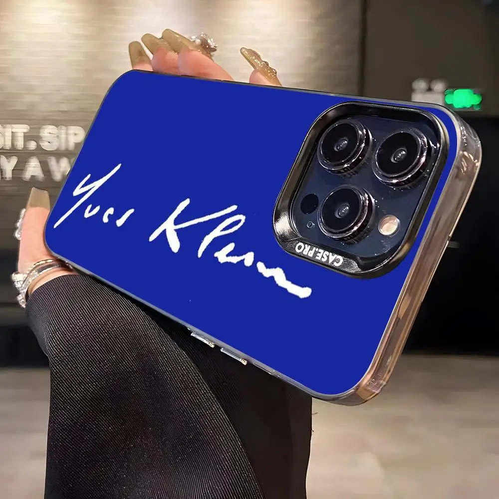 Фото Чехол для телефона Yves Klein Blue для iPhone 17 Pro Max 16 15 14 13 11 12 Mini Xs Xr 8 Plus Se, цвет серебристый №1