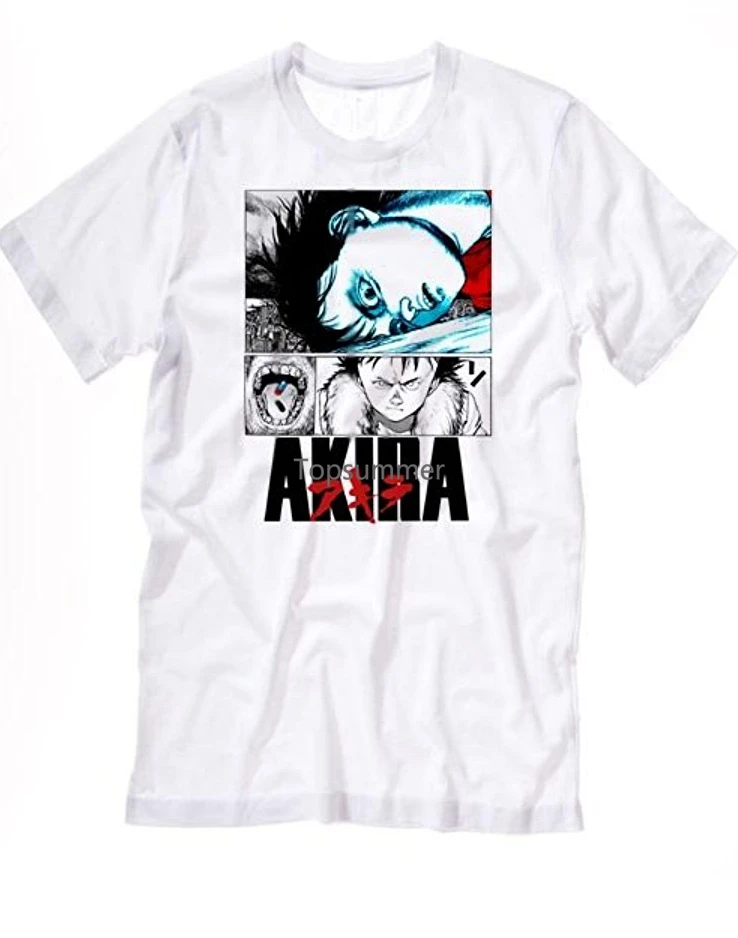 

2019 горячая Распродажа модная аниме футболка Akira Neo Токийский коллаж Мужская хлопковая футболка Ретро футболка