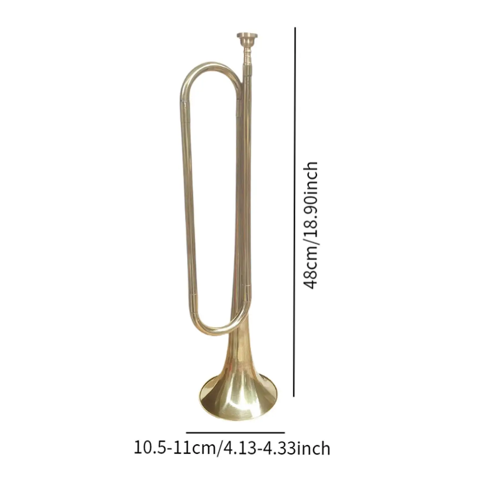 C Flat Bugle Латунный стеклярус Марширующий Классическая молодая команда Стеклярус с