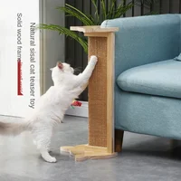 Cat Scratchers 2022 New Arrival Solid Wood Sofa Scratcher Cat Scratching Post Multifunctional Couch-Corner Furniture Protector