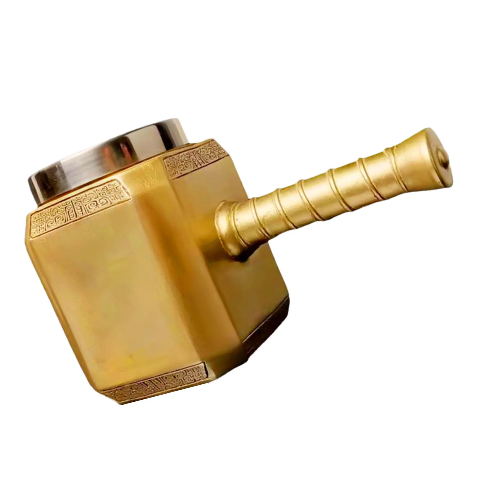 

Hammer Sculptured Mug With Long Handle Coffee Mug Resin Drink Cup Beer With Stainless Steel Liner For Kitchen Home Decor Party