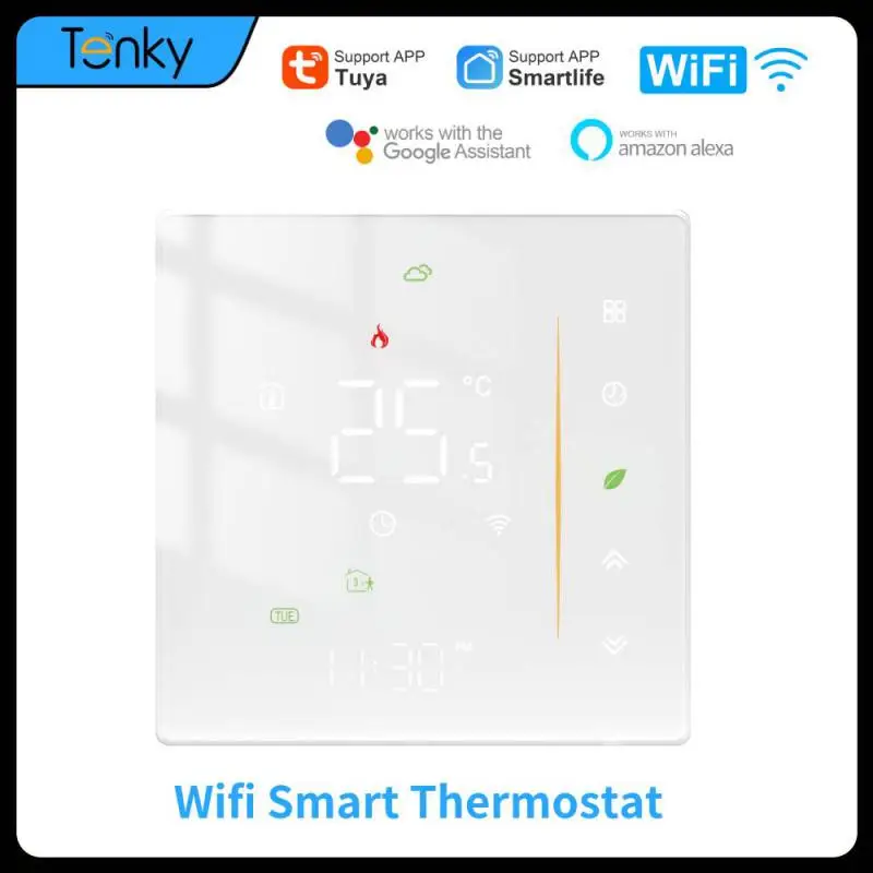 

Tuya WiFi Thermostat Temperature Controller Of Water/Electric Floor Heating Gas Boiler Work With Alexa Google Home Smartlife