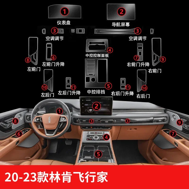 

Для Lincoln Aviator 2020-2023 навигация центральное управление автомобильная пленка аксессуары для интерьера прозрачная защитная пленка из ТПУ ремонт