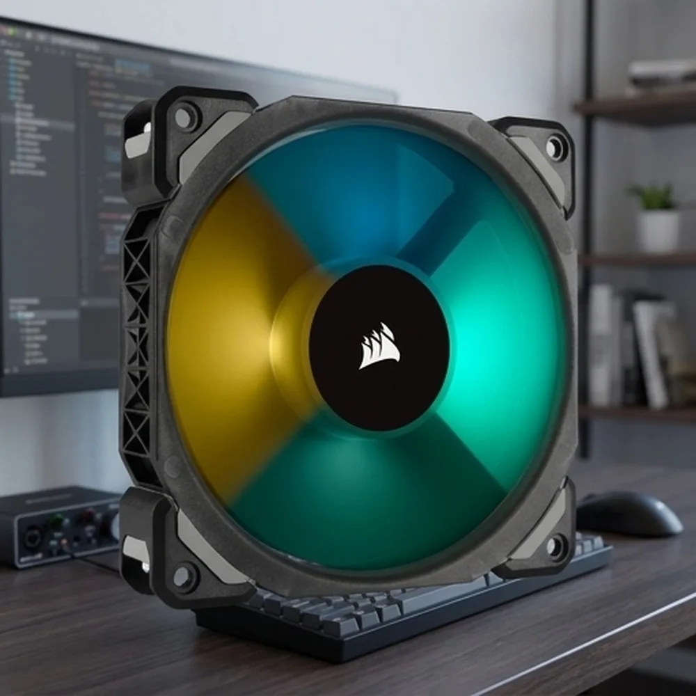 Фото Вентилятор Corsair ML120 PRO 120 мм с магнитной левитацией, RGB LED, PWM, без упаковки №2
