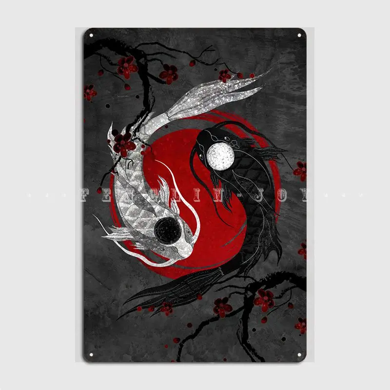 

Yin Yang Metal Sign Cinema Living Room Club Bar Vintage Plaques Tin Sign Poster