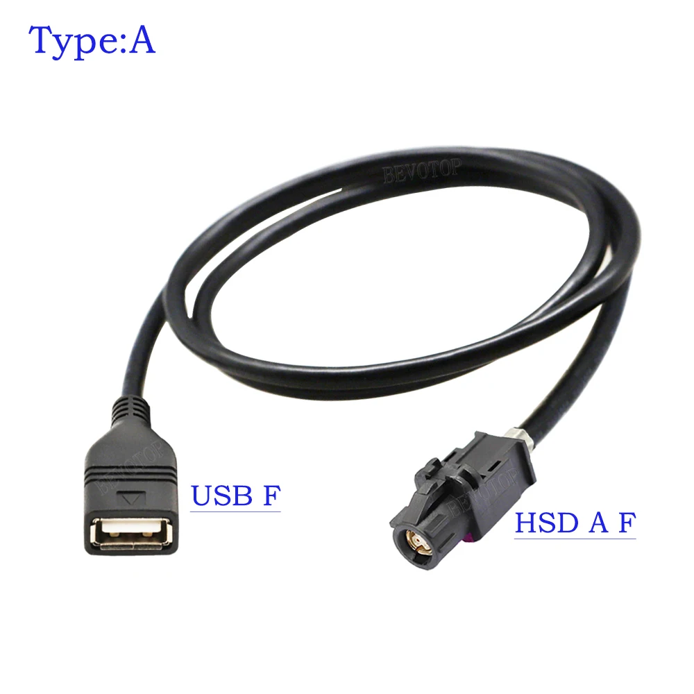 

4-контактный разъем HSD-кода D «мама»-«мама» USB «мама», экран управления автомобильной головкой, кабель RCC NAC HSD на USB, 1 м/1,2 м/1,5 м