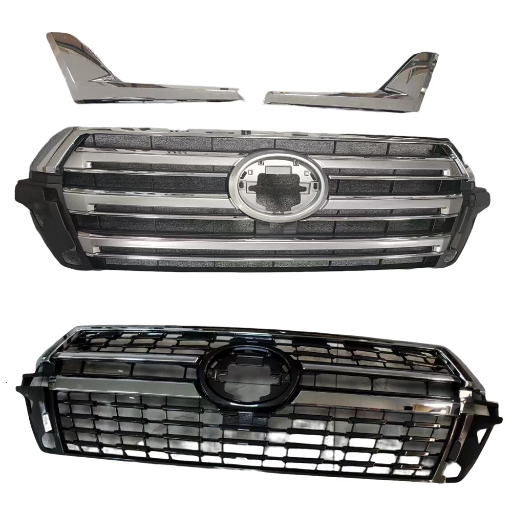 

Exterior Front Bumper Mesh Mask Cover Abs Grille Fit For Landcruiser Lc200 2017 2018 2019 2020 Racing Grills Grill Auto Parts