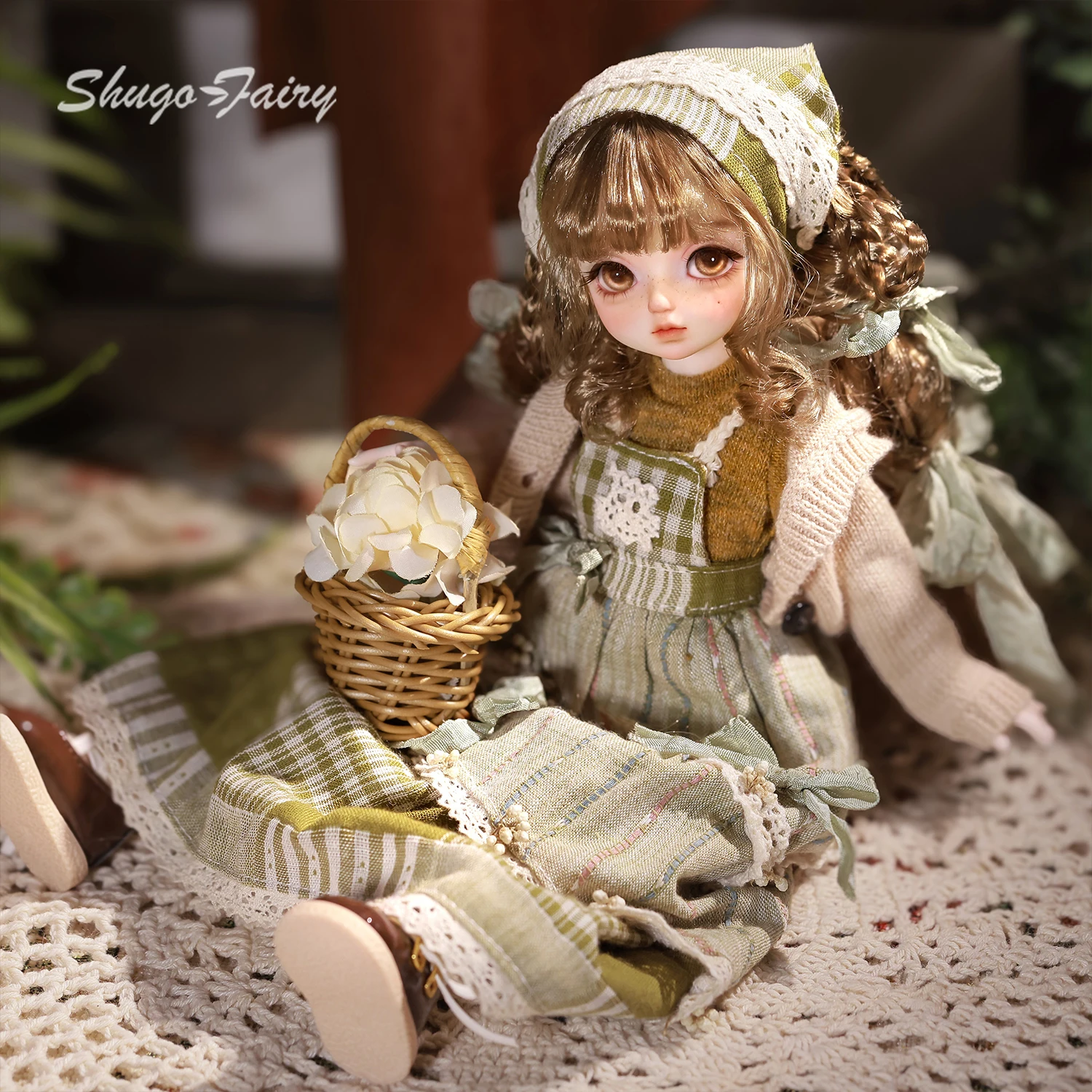 Фото Кукла BJD 1/6 Circe G ShugaFairy, полный комплект, ручная работа, в стиле коттеджкор, лесной стиль, идеальный подарок на день рождения, шарнирная кукла из смолы №5