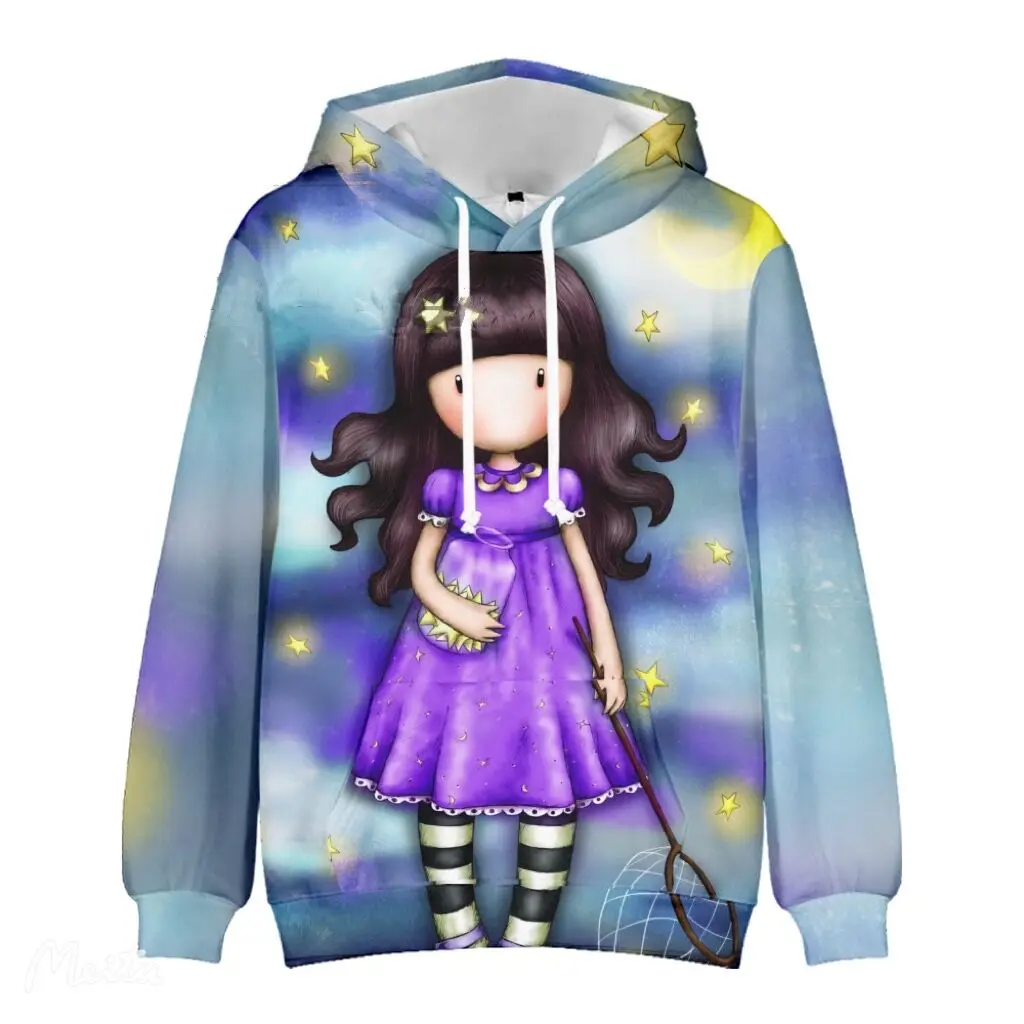 Толстовка с капюшоном для мальчиков и девочек милые детские пуловеры 3D принтом