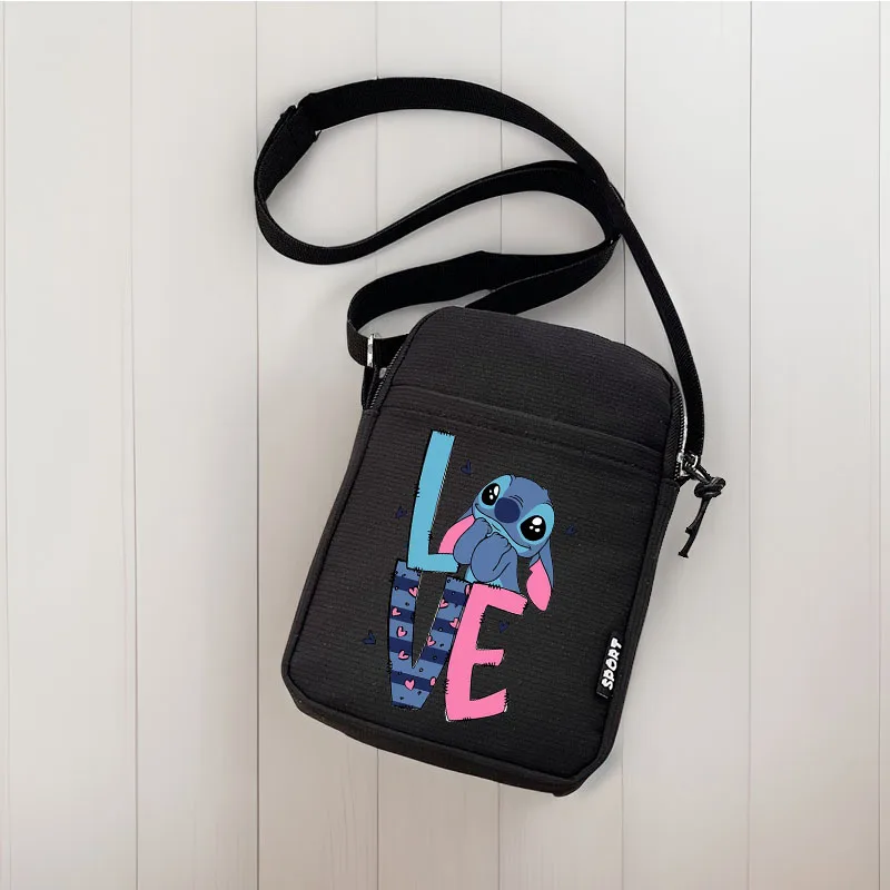 Женская сумка через плечо с рисунком Диснея Лило Стич женская парусиновая