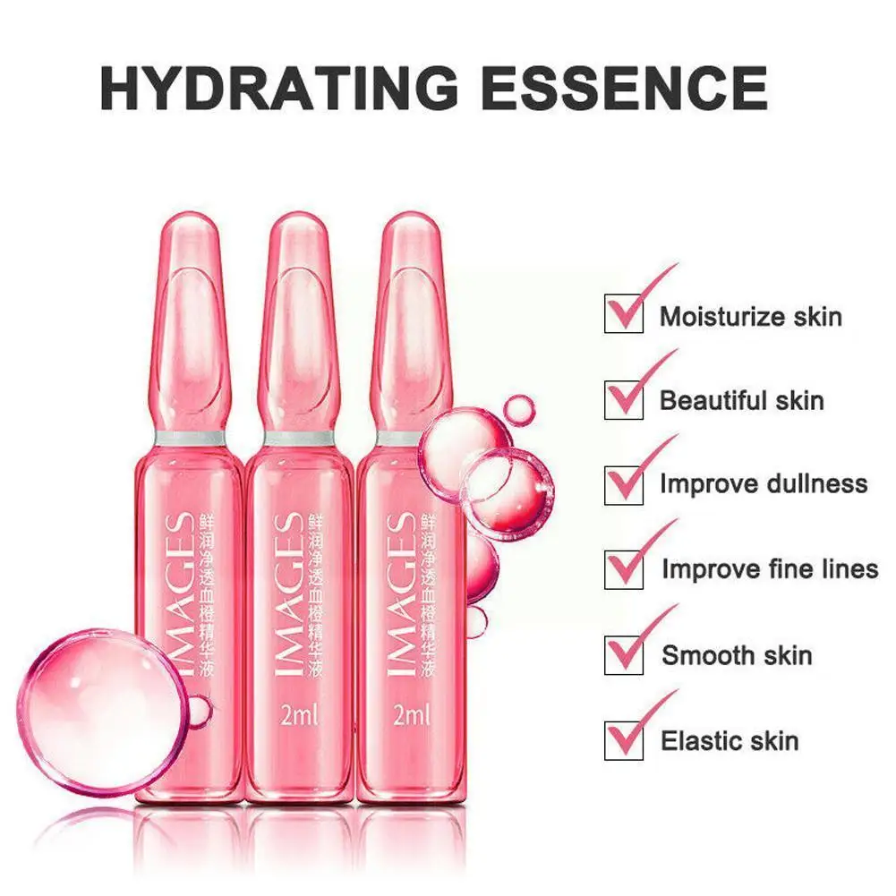 

7pcs Dark Spot Corrective Ampoule Set Orange Vitamin Hyaluronic Soothes Acid Firmness Moisturizing Lifts Face & D5v6