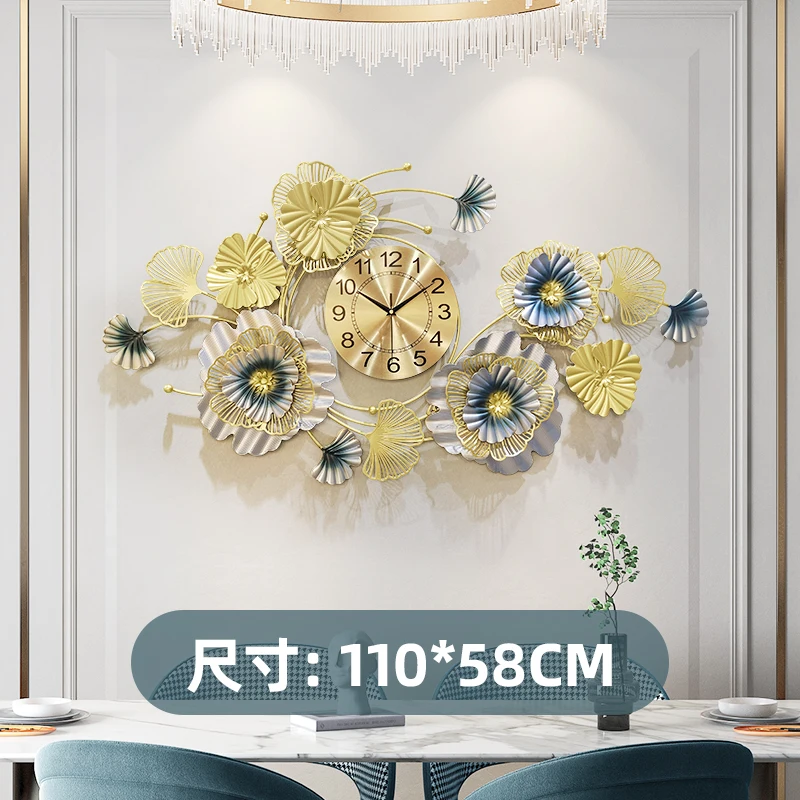 

Classic Flower Wall Clock Uniquem Art Retro Rustic Modern Big Wall Clock Free Shiping Reloj De Pared Decoration Living Room