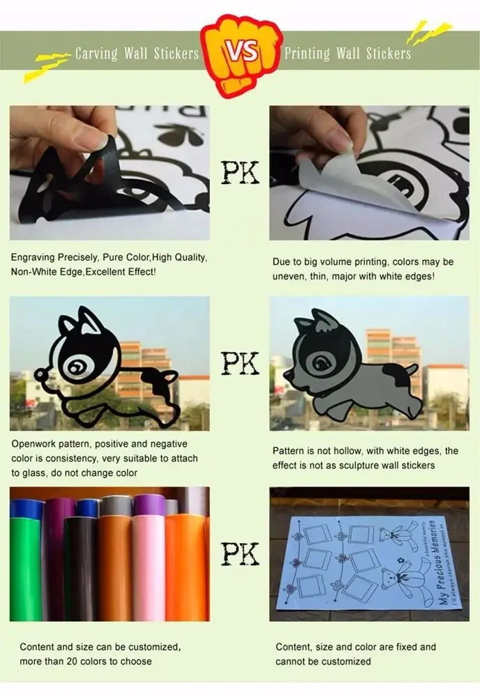 Наклейка на стену Кот и собака водостойкая