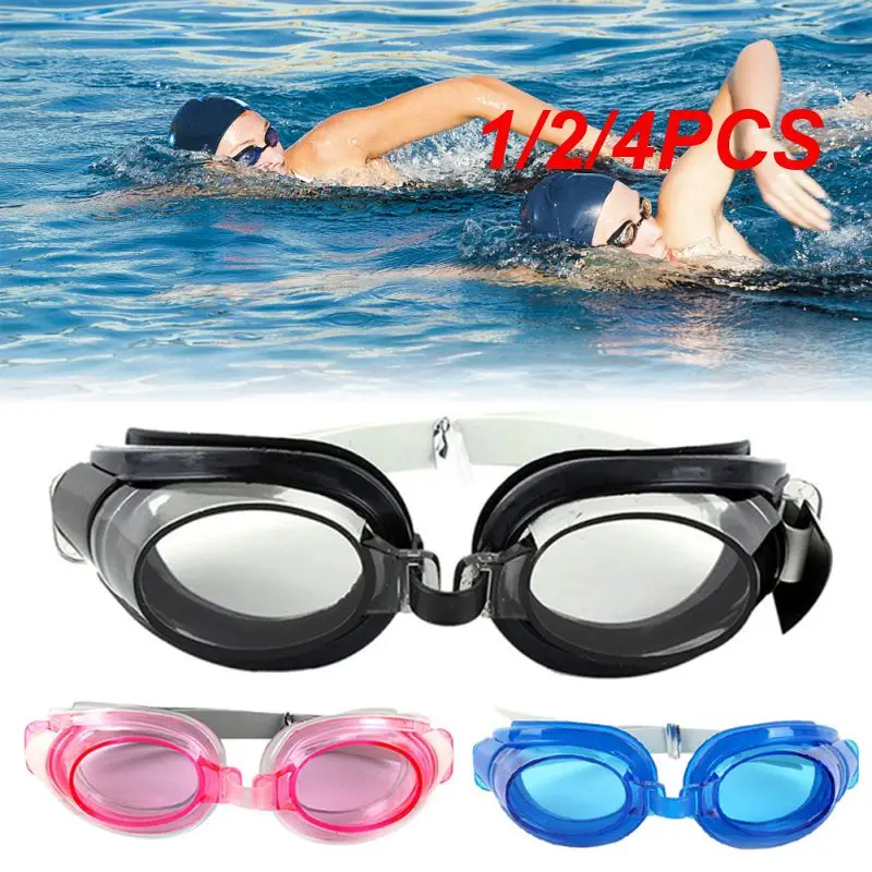 

1/2/4PCS Professional Swimming Goggles Adjustable Anti-fog Swimming Glasses With Waterproof Earplugs NoseClip Adult Children
