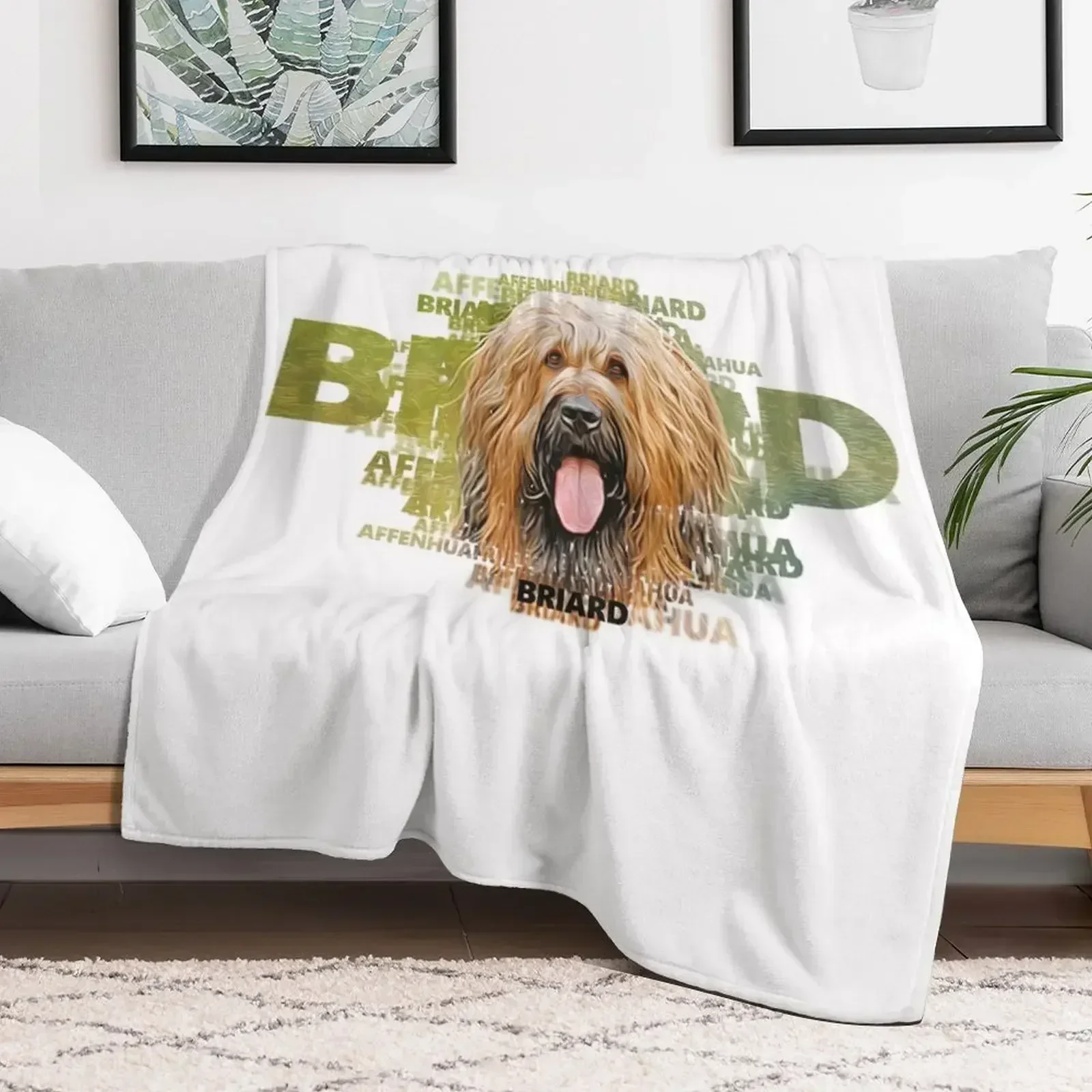 Одеяло Briard забавный подарок декоративные кровати одеяла в стиле аниме на