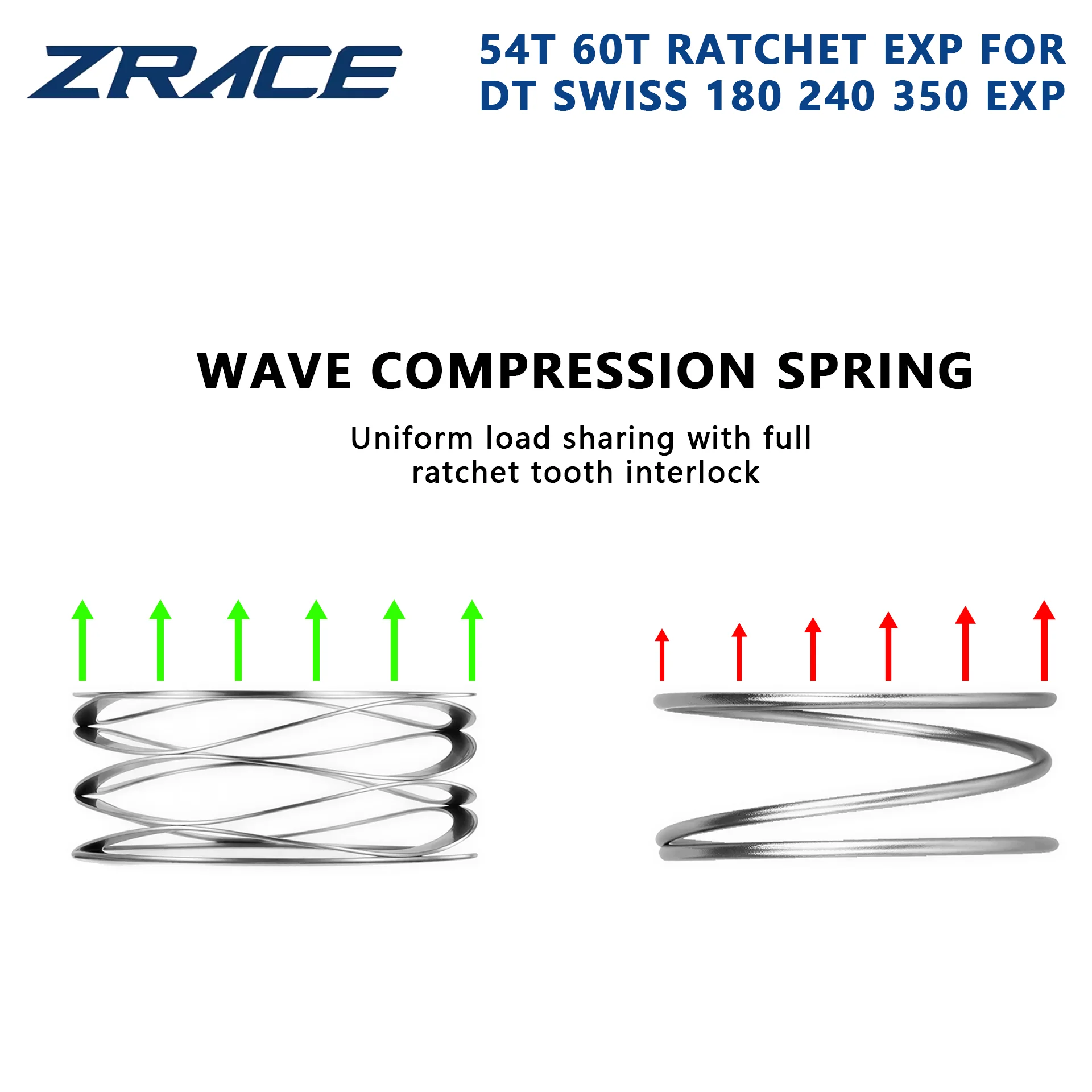 Фото Комплект для модернизации ZRACE EXP Star Ratchet с DLC-покрытием 54T 60T для задних втулок DT Swiss 180 240 350, замена с высоким коэффициентом зацепления. №2