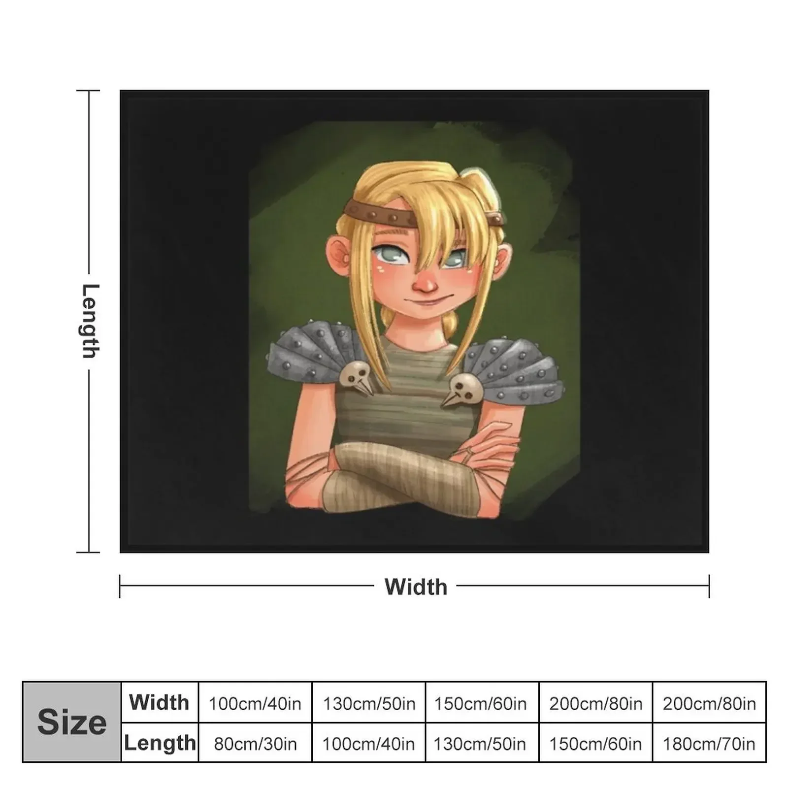 Astrid HTTYD плюшевое одеяло Beautifuls