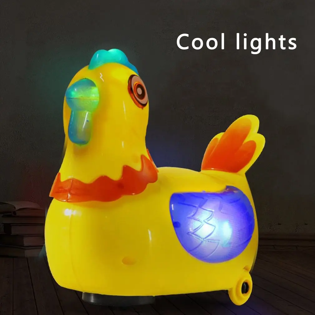 

Игрушечная Фигурка «кладя яйца» со встроенными фонариками, электрические универсальные музыкальные игрушки