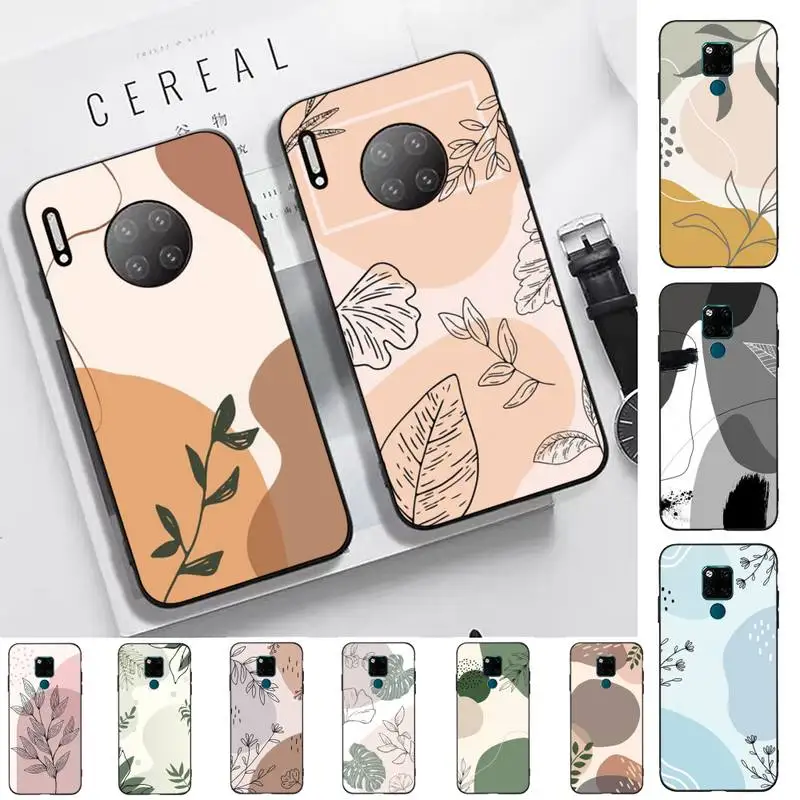 

Painted Flowers Phone Case for Huawei Mate 20 10 9 40 30 lite pro X Nova 2 3i 7se