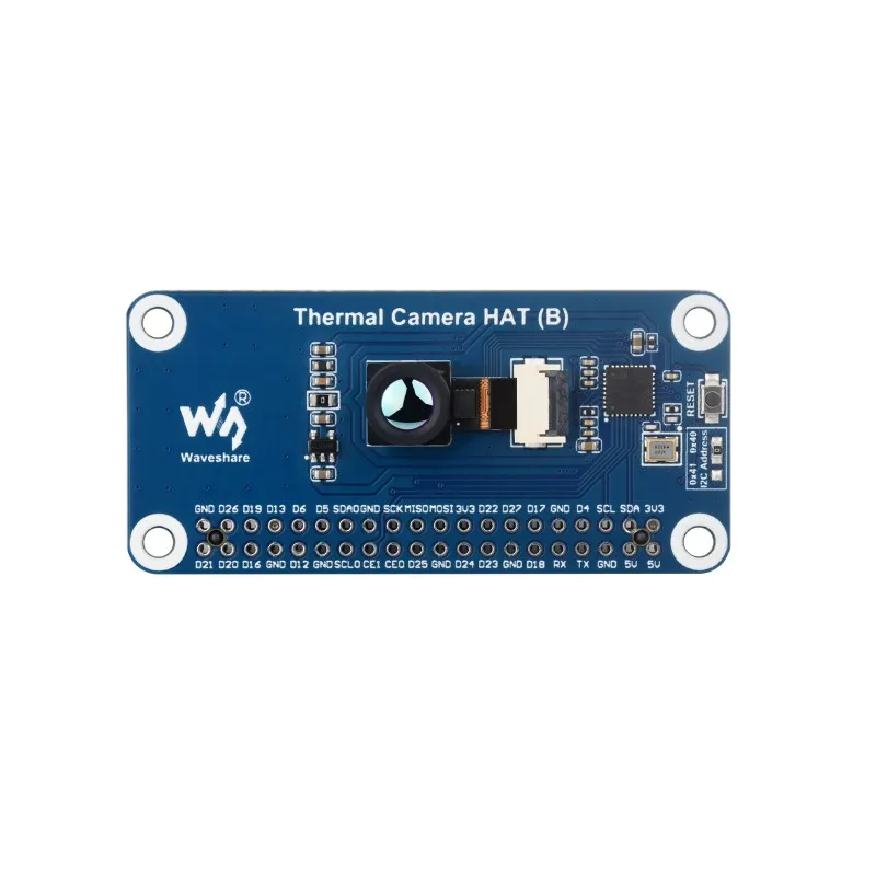 Длинноволновая ИК-тепловизионная камера HAT (B) для Raspberry Pi, варианты за 45 °  90 ° FOV, ИК-камера Raspberry Pi, 80×62 пикселей, 40PIN (art.: 3920cf24bbad2) - 3920cf24bbad2