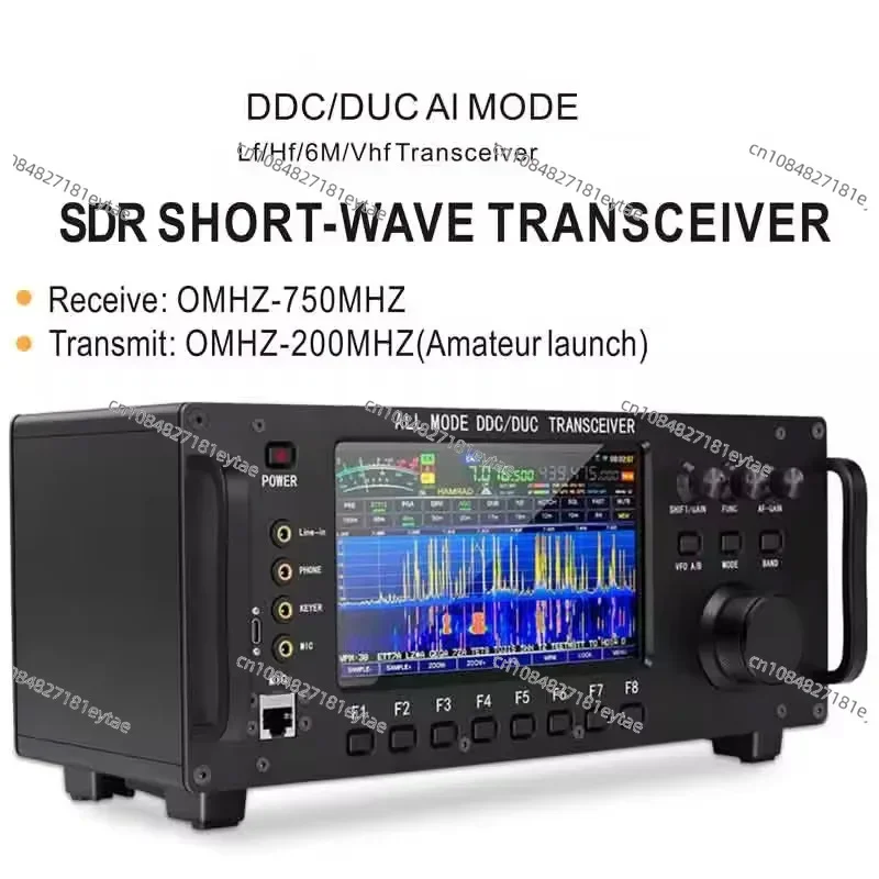 RS-998 Полнодиапазонный ВЧ ВЧ-радио 100 Вт Спектр Динамический дисплей водопада