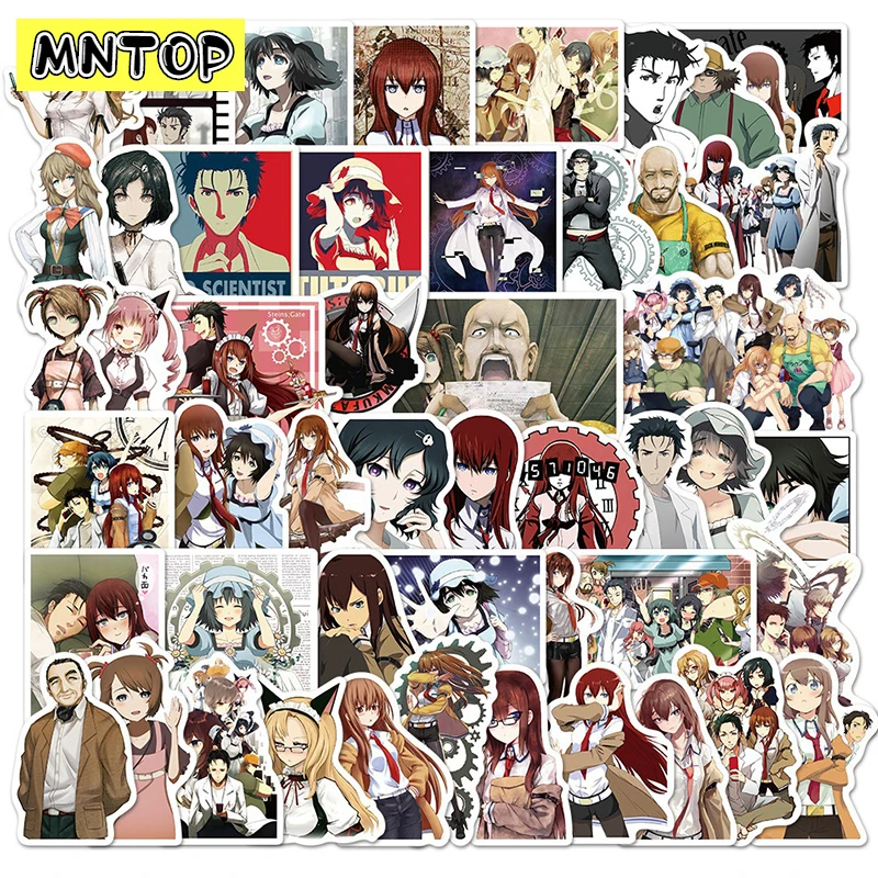 

10/30/50pcs/set Steins;Gate Cartoon Game Anime Graffiti Stickers For Diy Luggage Laptop Skateboard Helmet Suitcase Phone Kids