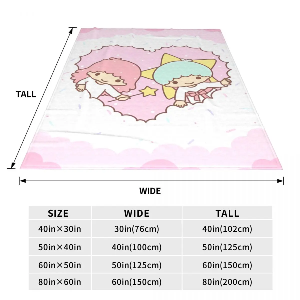 Одеяло Little Twin Stars для путешествий офиса фланелевое одеяло улицы супер теплое