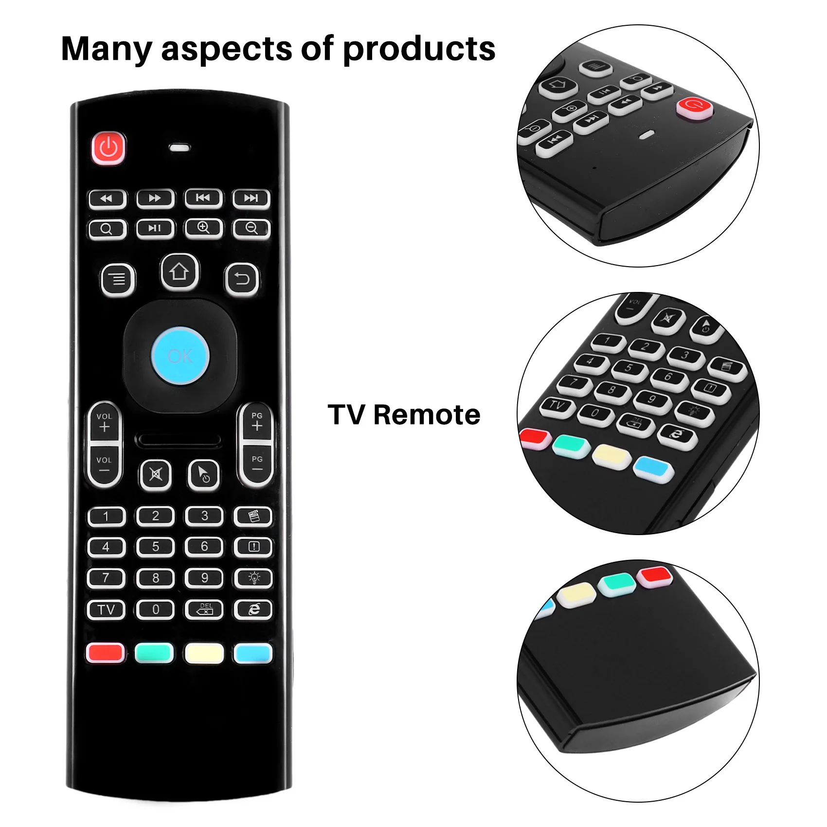 Воздушная мышь для Android TV Box мини-беспроводная клавиатура дистанционное