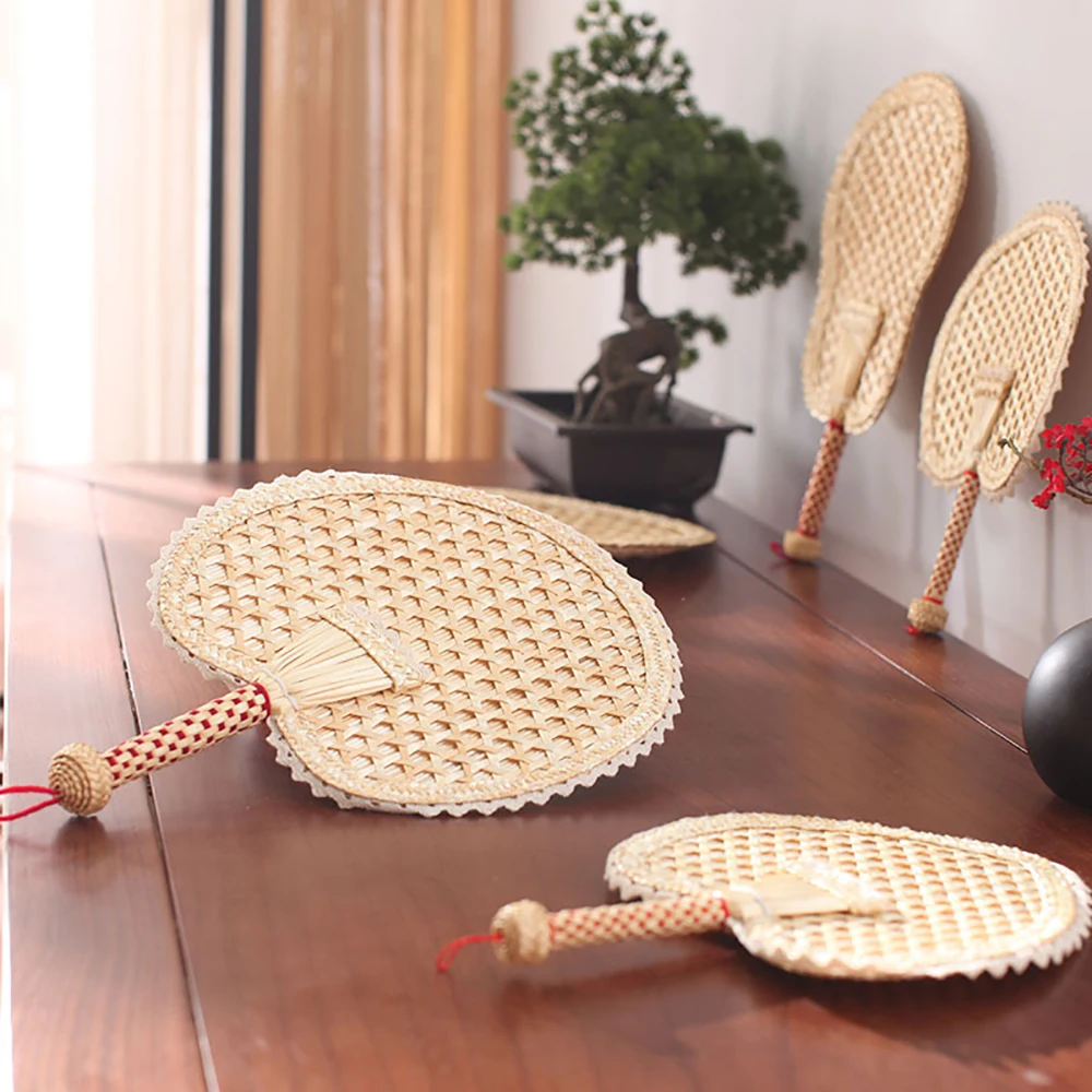 

Hand Fans Hand Made Fan Rattan Decoration For Wedding Natural Palm Leaf Woven Fans Wall Art Decor For Wedding Items Ornaments