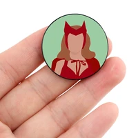 wanda maximoff scarlet witchy pin custom funny brooches shirt lapel bag cute badge cartoon enamel pins for lover girl friends
