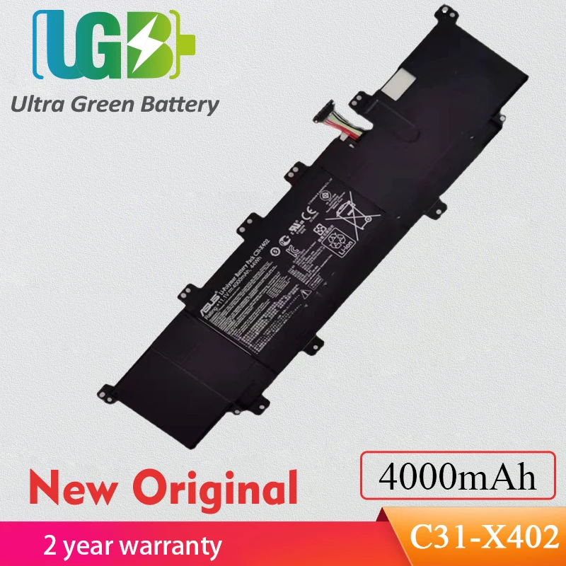 

UGB genuine New for original ASUS S400C S300C S400A C402C C31-X402 notebook battery S400E