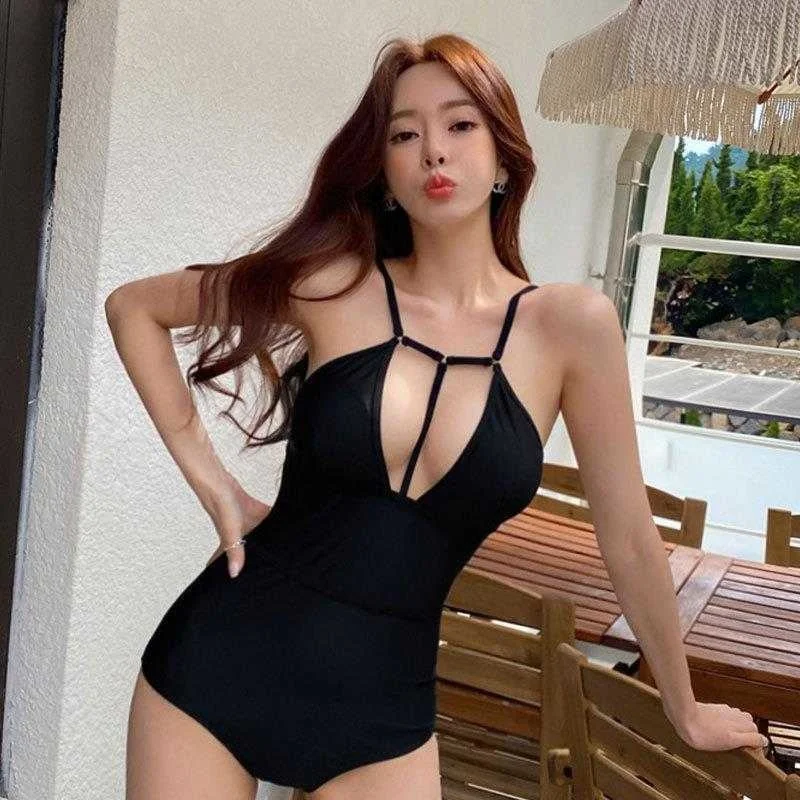 

Swimsuit For Women Ins Style High Quality One Piece Sexy Covering Belly Thin Push