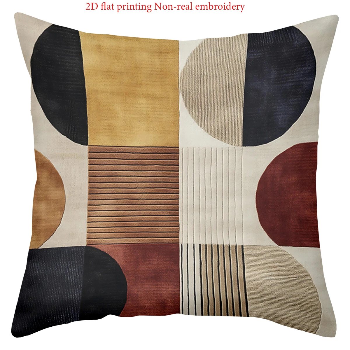 

Декоративная подушка 45x45 см с геометрическим принтом