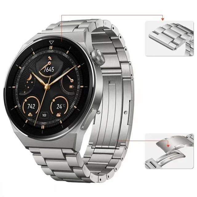

Wristband For Garmin Forerunner 255 55 245 645 Vivoactive 4/Venu 2 Plus Sq Band Bracelet TiTanium Alloy Strap 20/22mm