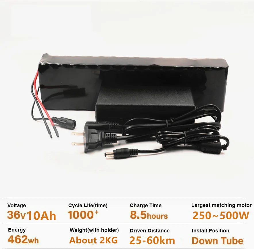 

36v 10Ah 10S3P 18650 rechargeable battery, modified bicycle, electric scooter battery charger lithium ion + 42V 2Acharge