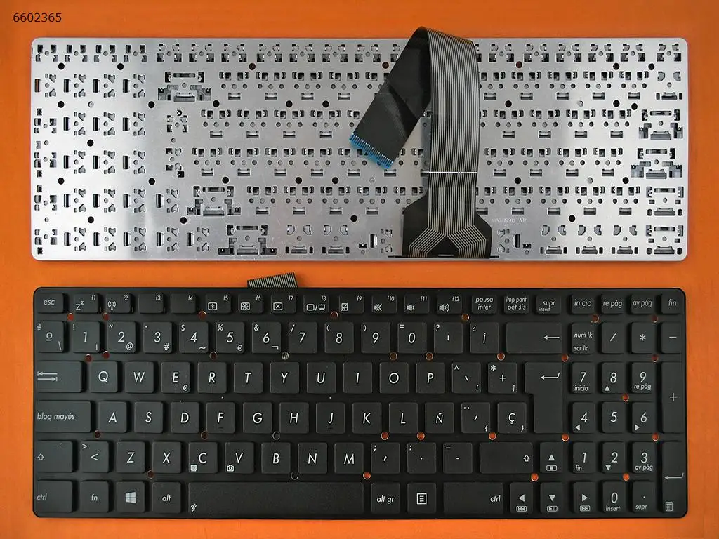 

Новая черная клавиатура с испанской раскладкой для ноутбука ASUS K55A K55V K55VD K55VJ K55VM K55VS K75A K75V K75VD K75VJ K75VM без рамки