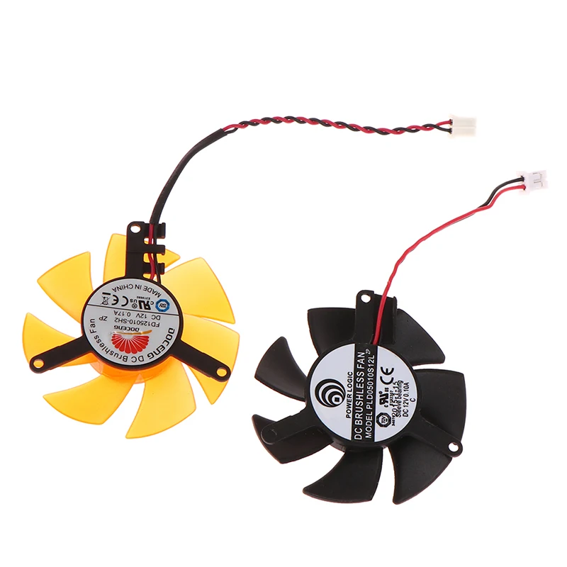 

1Pc For PLD05010S12L FD125010-SH2 47mm Diameter Hole Pitch 39mm DC12V Aluminum Graphics Card Heat Sink Cooling Fan