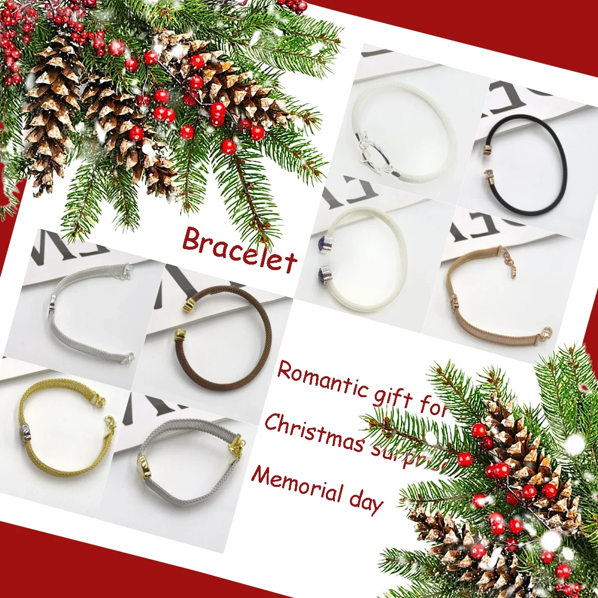 Рождественский подарок испанские оригинальные украшения открытый серебряный