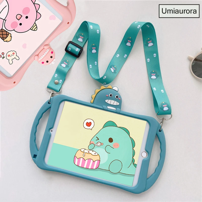 

Kids Case for iPad 2 3 4 Soft Silicon Child Lovely Stand Tablet Cover for Ipad 6th 9.7 inch 2018 Mini 5 4 3 2 Air 2 7th Gen 10.2