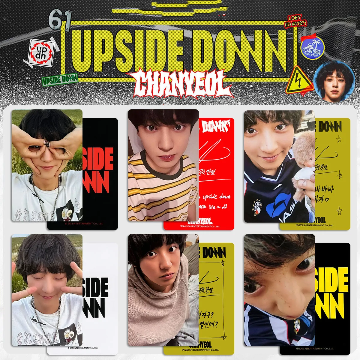 EXO CHANYEOL Lomo Cards  UPSIDE DOWN