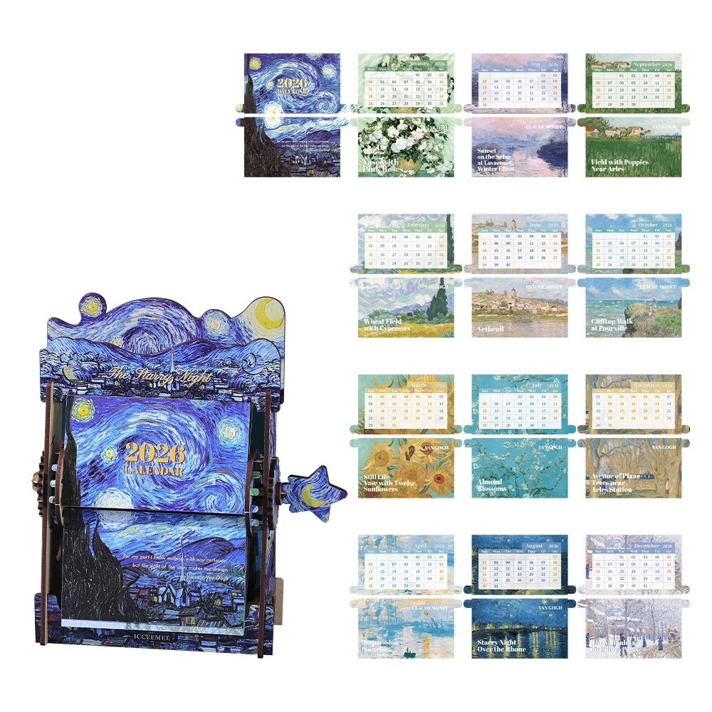 

Настольный календарь 2026 года ручной работы