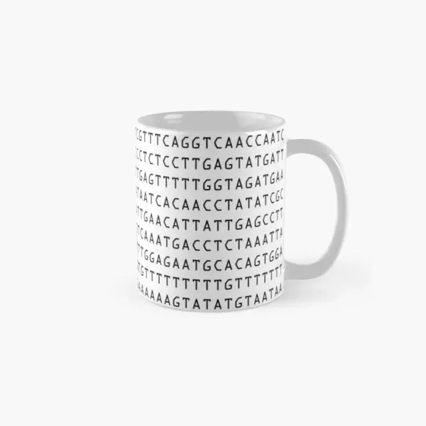 

Dna Sequence The Genetic Code Classic Mug Image Handle Round Picture Printed Coffee Gifts Cup Simple Tea Photo Design