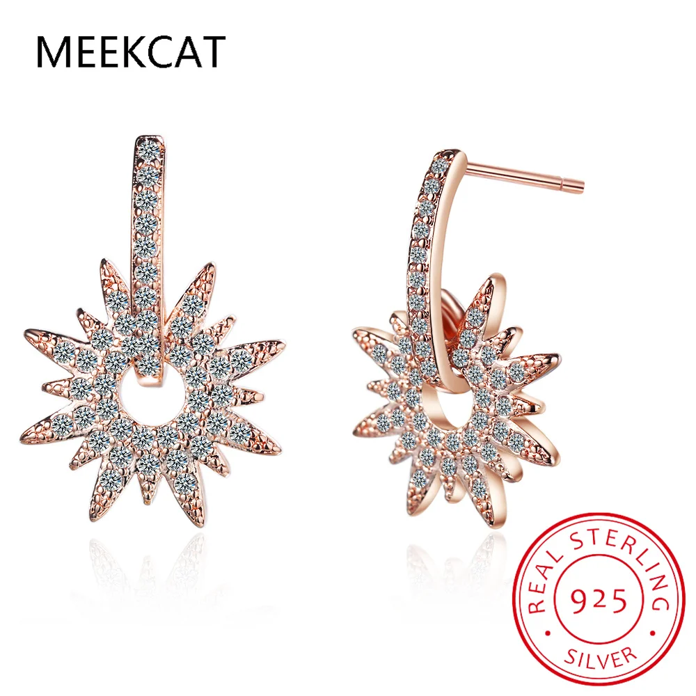 

Женские серьги-гвоздики из серебра 925 пробы, с фианитом